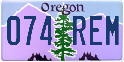 OR license plate 074REM
