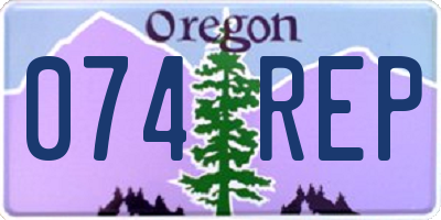 OR license plate 074REP