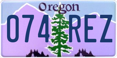OR license plate 074REZ