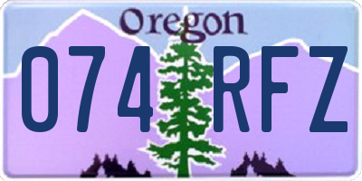 OR license plate 074RFZ