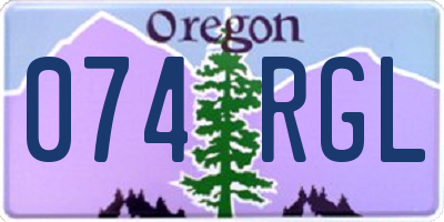 OR license plate 074RGL