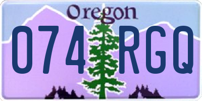 OR license plate 074RGQ