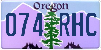 OR license plate 074RHC