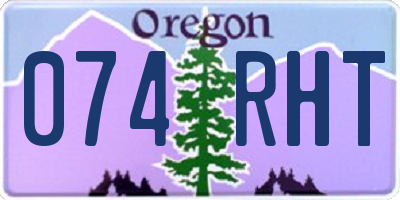 OR license plate 074RHT