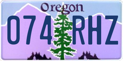 OR license plate 074RHZ