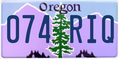 OR license plate 074RIQ