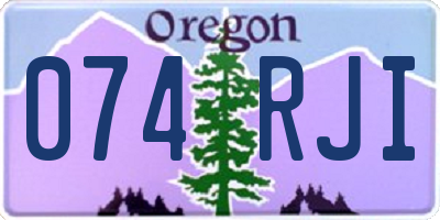 OR license plate 074RJI
