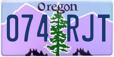 OR license plate 074RJT