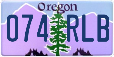 OR license plate 074RLB
