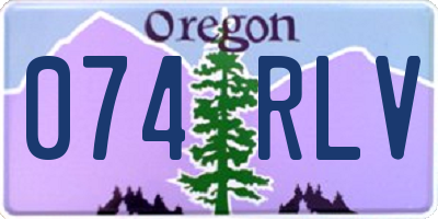 OR license plate 074RLV