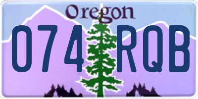 OR license plate 074RQB