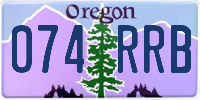 OR license plate 074RRB