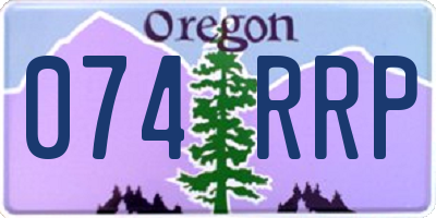OR license plate 074RRP