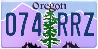 OR license plate 074RRZ