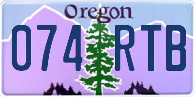 OR license plate 074RTB