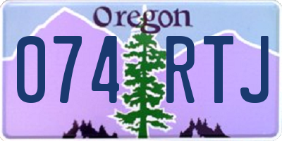OR license plate 074RTJ