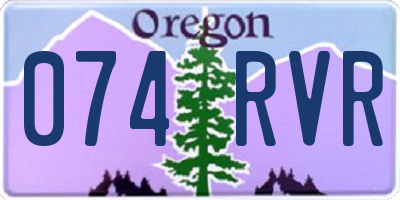 OR license plate 074RVR