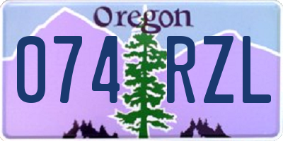 OR license plate 074RZL
