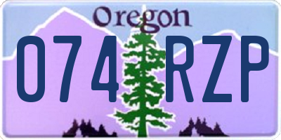 OR license plate 074RZP