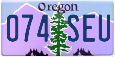 OR license plate 074SEU