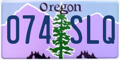OR license plate 074SLQ