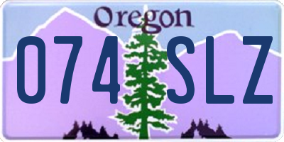 OR license plate 074SLZ