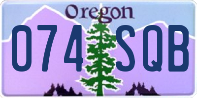 OR license plate 074SQB