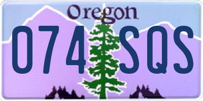 OR license plate 074SQS
