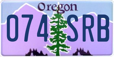 OR license plate 074SRB