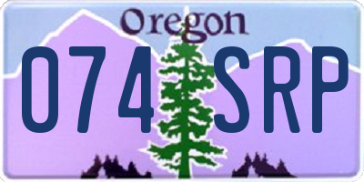 OR license plate 074SRP