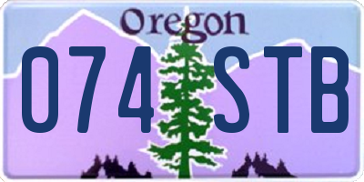 OR license plate 074STB