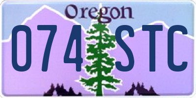 OR license plate 074STC