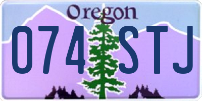 OR license plate 074STJ
