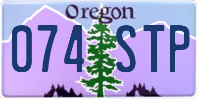 OR license plate 074STP