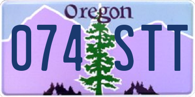 OR license plate 074STT