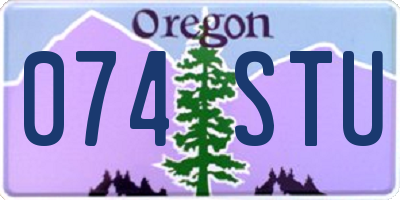OR license plate 074STU