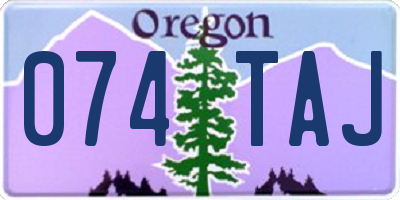OR license plate 074TAJ