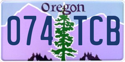 OR license plate 074TCB