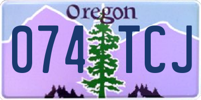OR license plate 074TCJ