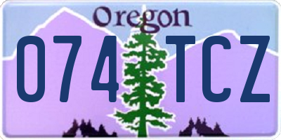 OR license plate 074TCZ