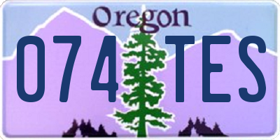 OR license plate 074TES