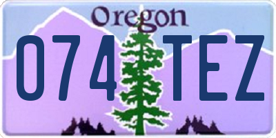OR license plate 074TEZ