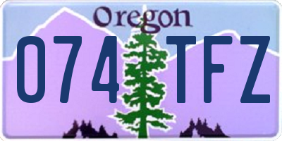 OR license plate 074TFZ