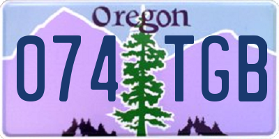 OR license plate 074TGB