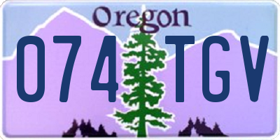 OR license plate 074TGV