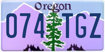 OR license plate 074TGZ