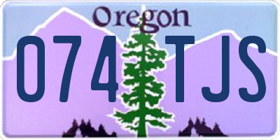 OR license plate 074TJS