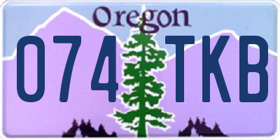 OR license plate 074TKB