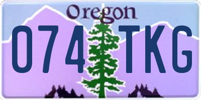 OR license plate 074TKG