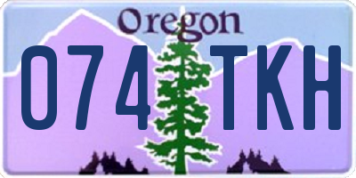 OR license plate 074TKH